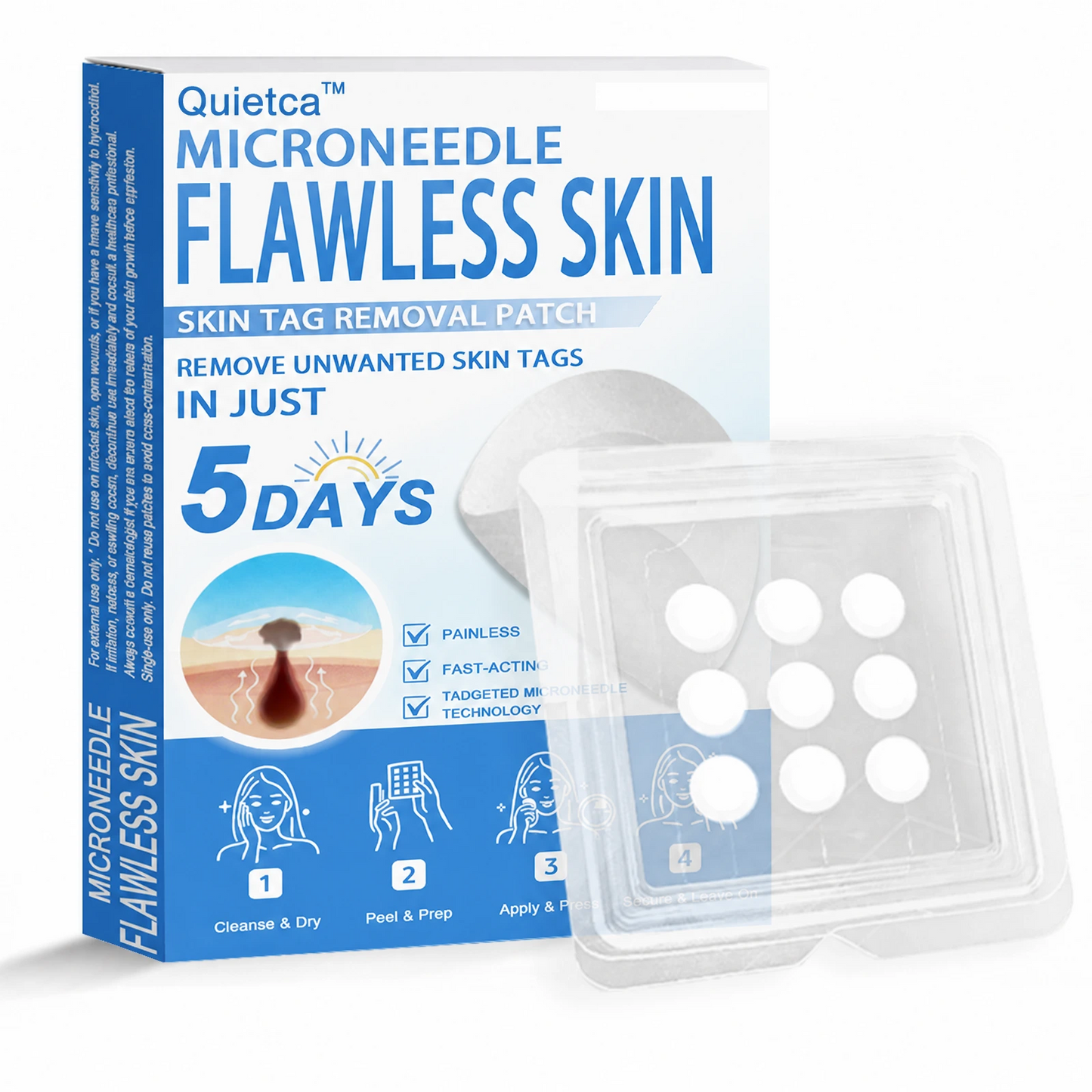 Quietca™ 2-in-1 Microneedle & Hydrocolloid Patch