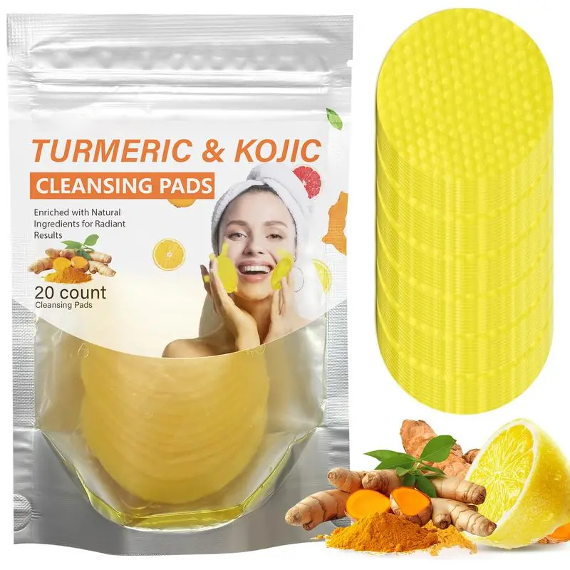 Visible Brightening Turmeric & Kojic Acid Cleansing Pads,20pcs🟡