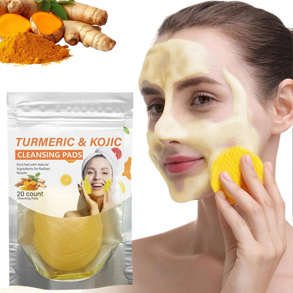 Visible Brightening Turmeric & Kojic Acid Cleansing Pads,20pcs🟡