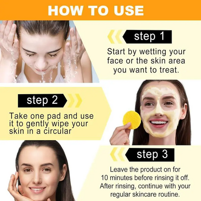 Visible Brightening Turmeric & Kojic Acid Cleansing Pads,20pcs🟡